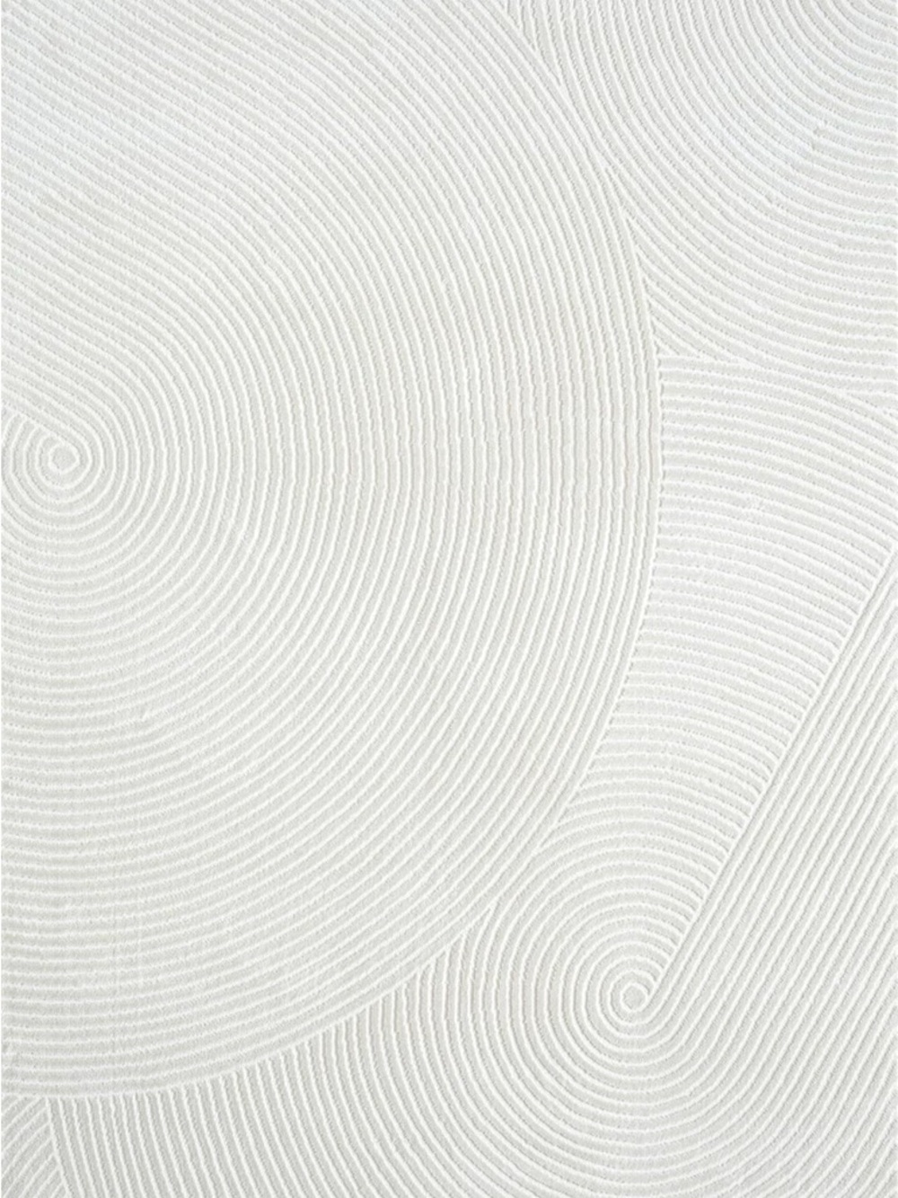 Textured Spiral Accent Wallpaper in White -